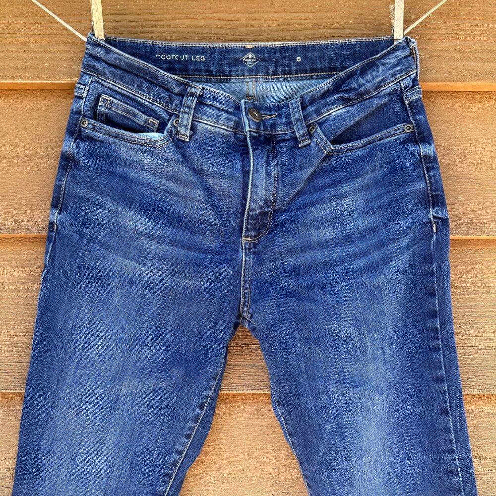 St. Johns Bay Womens Bootcut Jeans Size 6 Blue Stretch Mid-Rise Cotton Blend - Picture 5 of 13